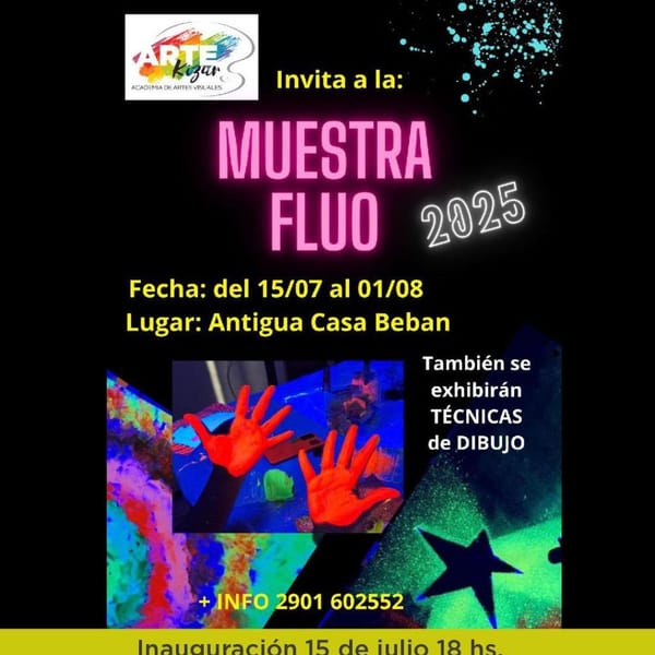 Arte y Color en Ushuaia: Exposición “Fluo” en Antigua Casa Beban