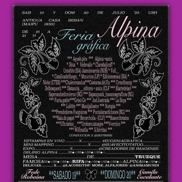 Feria Alpina en Ushuaia: arte y cultura gráfica