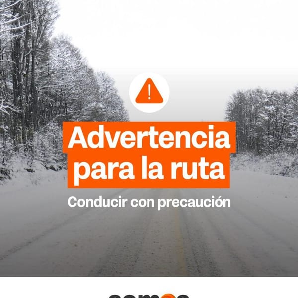 Precaución en la Ruta 3 por nevadas intensas