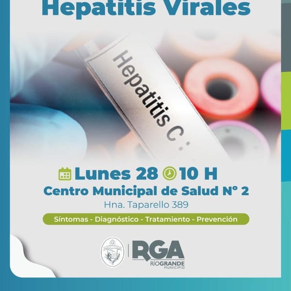 Charla gratuita sobre hepatitis virales en Río Grande