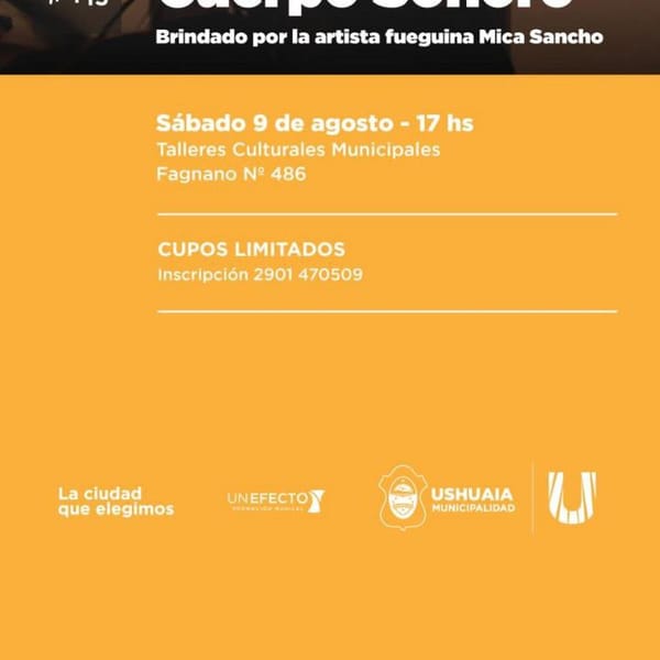 Ushuaia impulsa talleres de tango y cuerpo sonoro