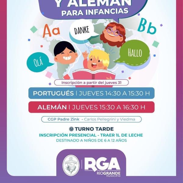 Cursos de idiomas para niños en Río Grande