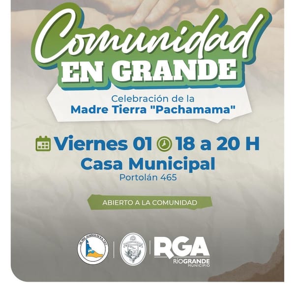 Río Grande celebra la Pachamama con fiesta abierta a toda la comunidad