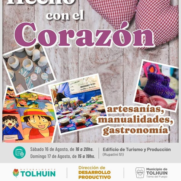 Tolhuin ofrece un fin de semana de artesanías y sabores únicos
