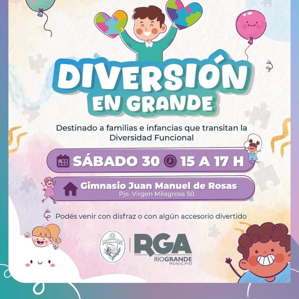 Río Grande celebra el Mes de las Infancias con propuestas inclusivas