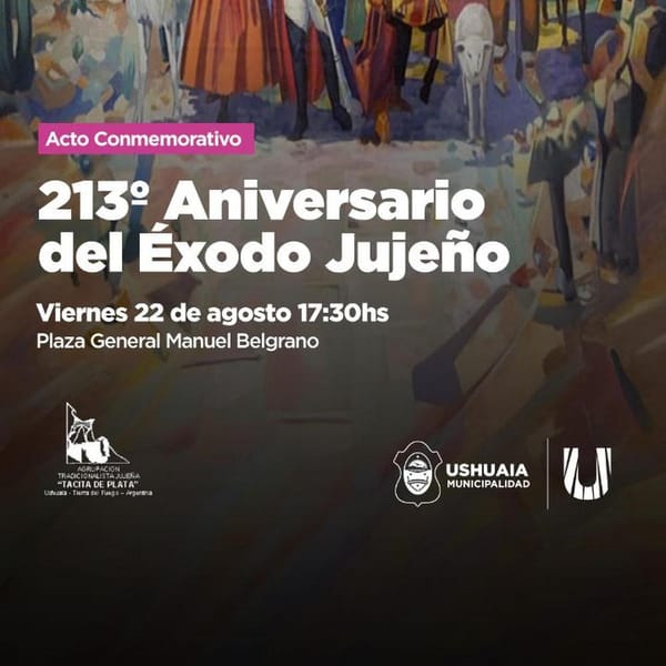 Ushuaia conmemora el 213° aniversario del Éxodo Jujeño
