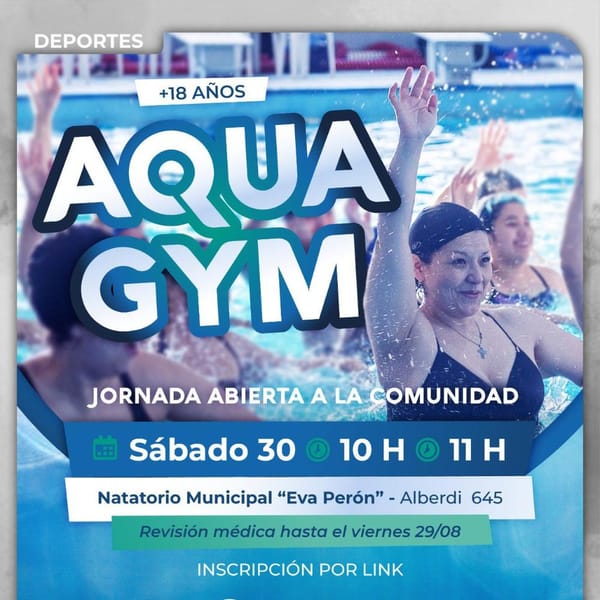 Jornada de Aquagym en Río Grande para adultos