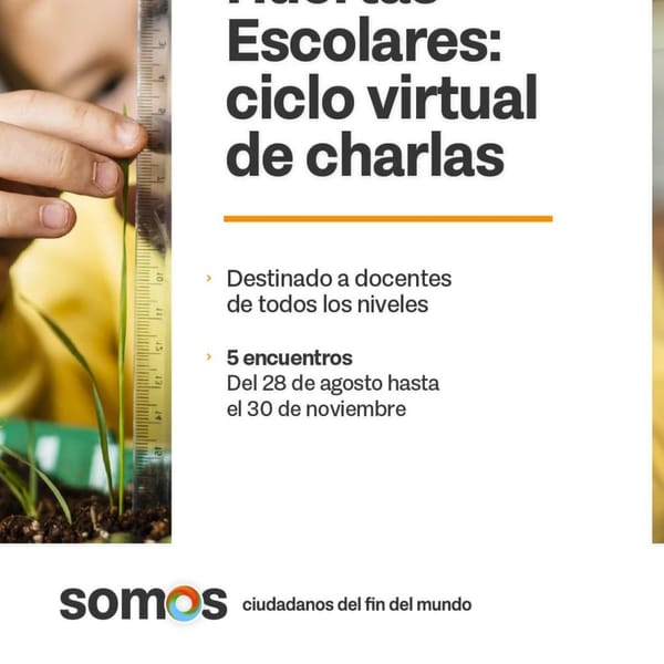 Nuevo ciclo de charlas sobre huertas escolares en Tierra del Fuego