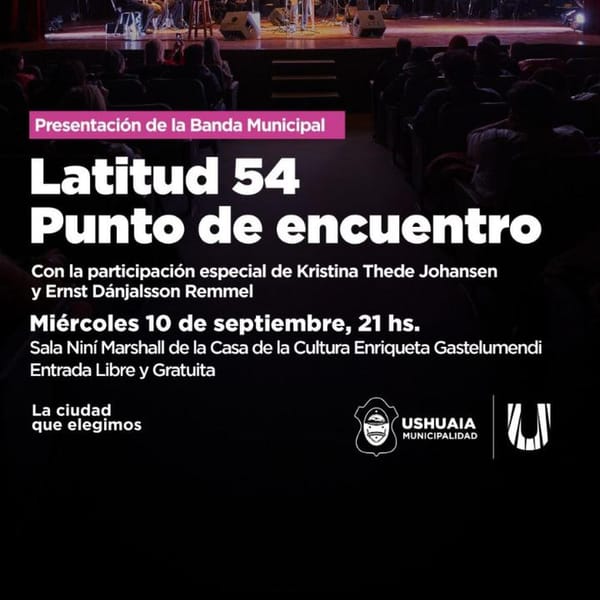 La Banda Municipal de Ushuaia presenta “Latitud 54”