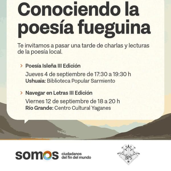 Día de la Poesía Fueguina: actividades en Ushuaia y Río Grande