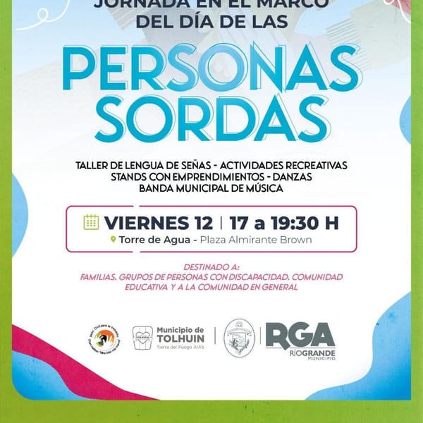 Jornada Inclusiva por el Día de las Personas Sordas en Río Grande