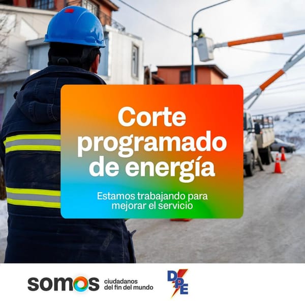 Corte de energía en Ushuaia por tareas de mantenimiento