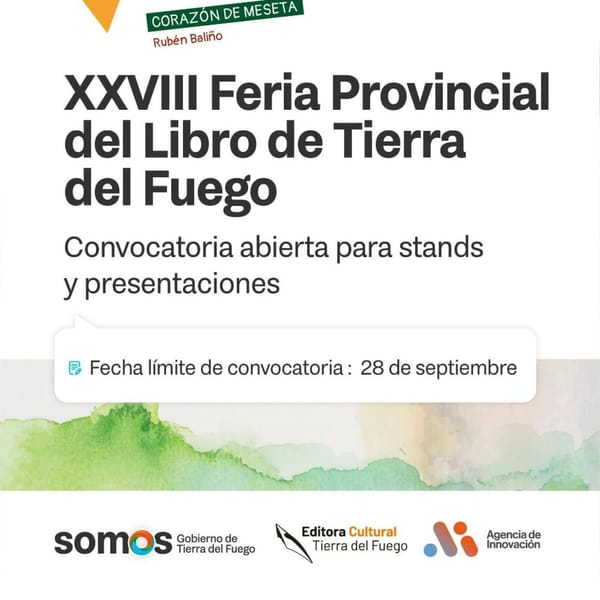 Participá en la XXVIII Feria del Libro de Tierra del Fuego