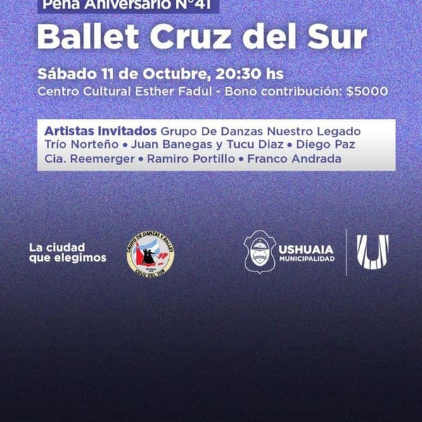 Gran Peña Aniversario Ballet Cruz del Sur Ushuaia