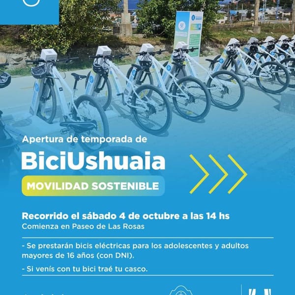 Ushuaia lanza la segunda temporada de BiciUshuaia