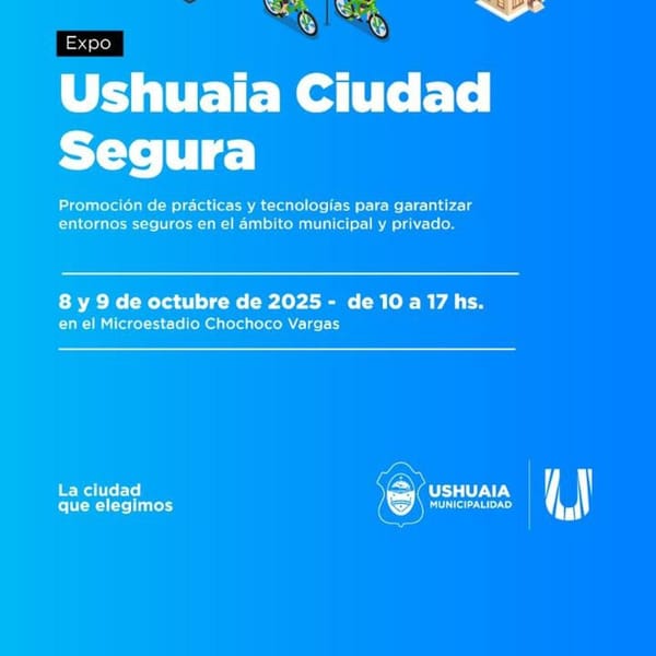 Expo Ushuaia Ciudad Segura en el microestadio Cochocho Vargas