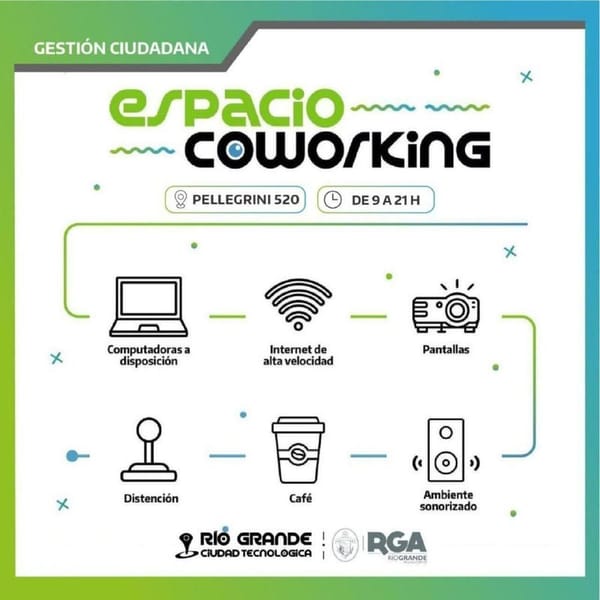 Espacio Coworking en Río Grande para estudiar y trabajar