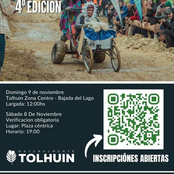 Autos Locos en Tolhuin: la carrera sin motor que enamora