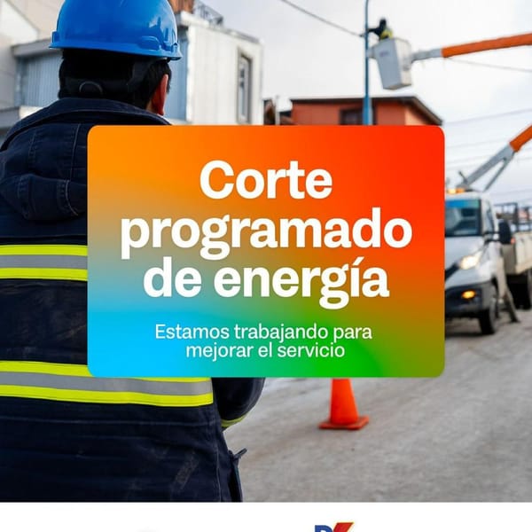 Corte eléctrico en Tolhuin este viernes 7 de noviembre