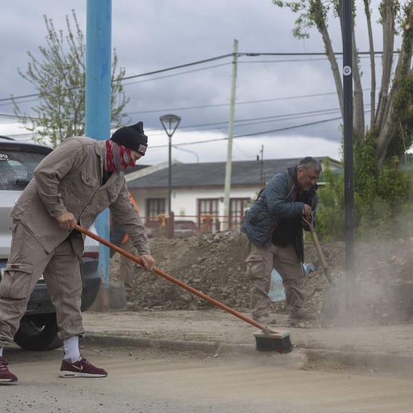 Ushuaia activa quehaceres de limpieza tras desborde del Arroyo Buena Esperanza